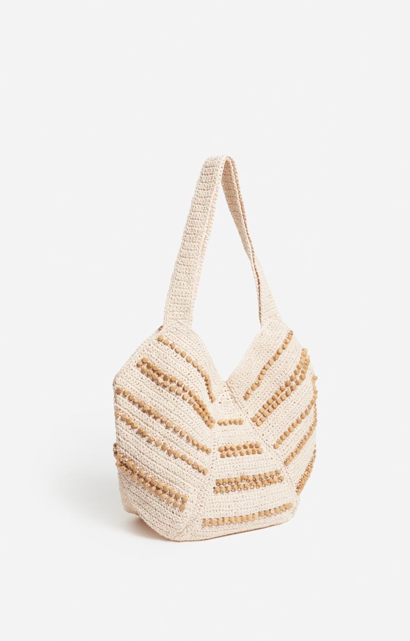 Vanessa Bruno Panier Berlingot Avec Perles En Bois