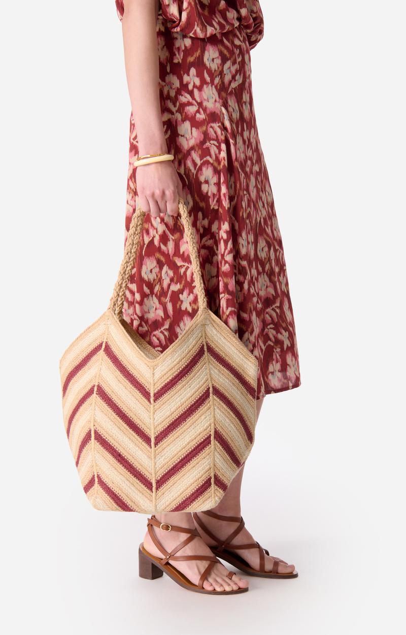 Vanessa Bruno Panier Mutlicolore En Jute