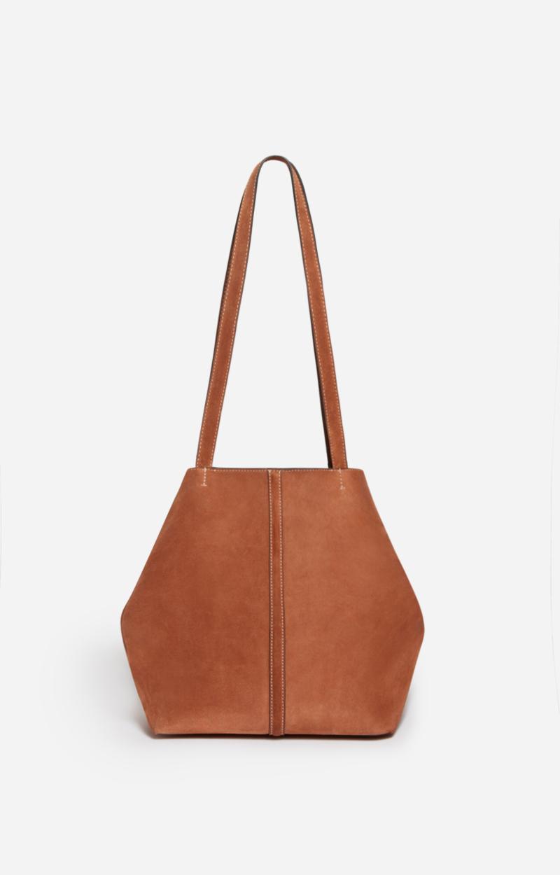 Vanessa Bruno Petit Cabas Daily En Cuir Velours