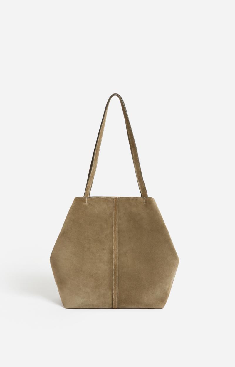 Vanessa Bruno Petit Cabas Daily En Cuir Velours