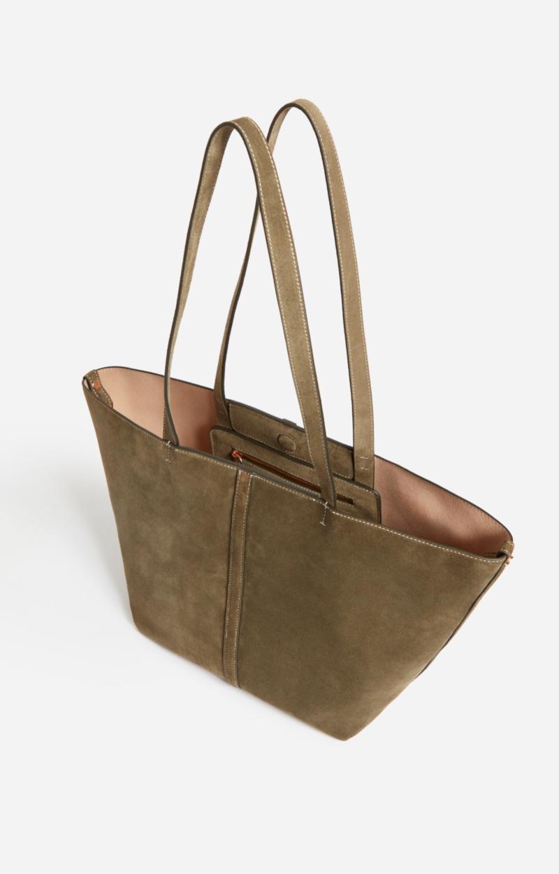 Vanessa Bruno Petit Cabas Daily En Cuir Velours