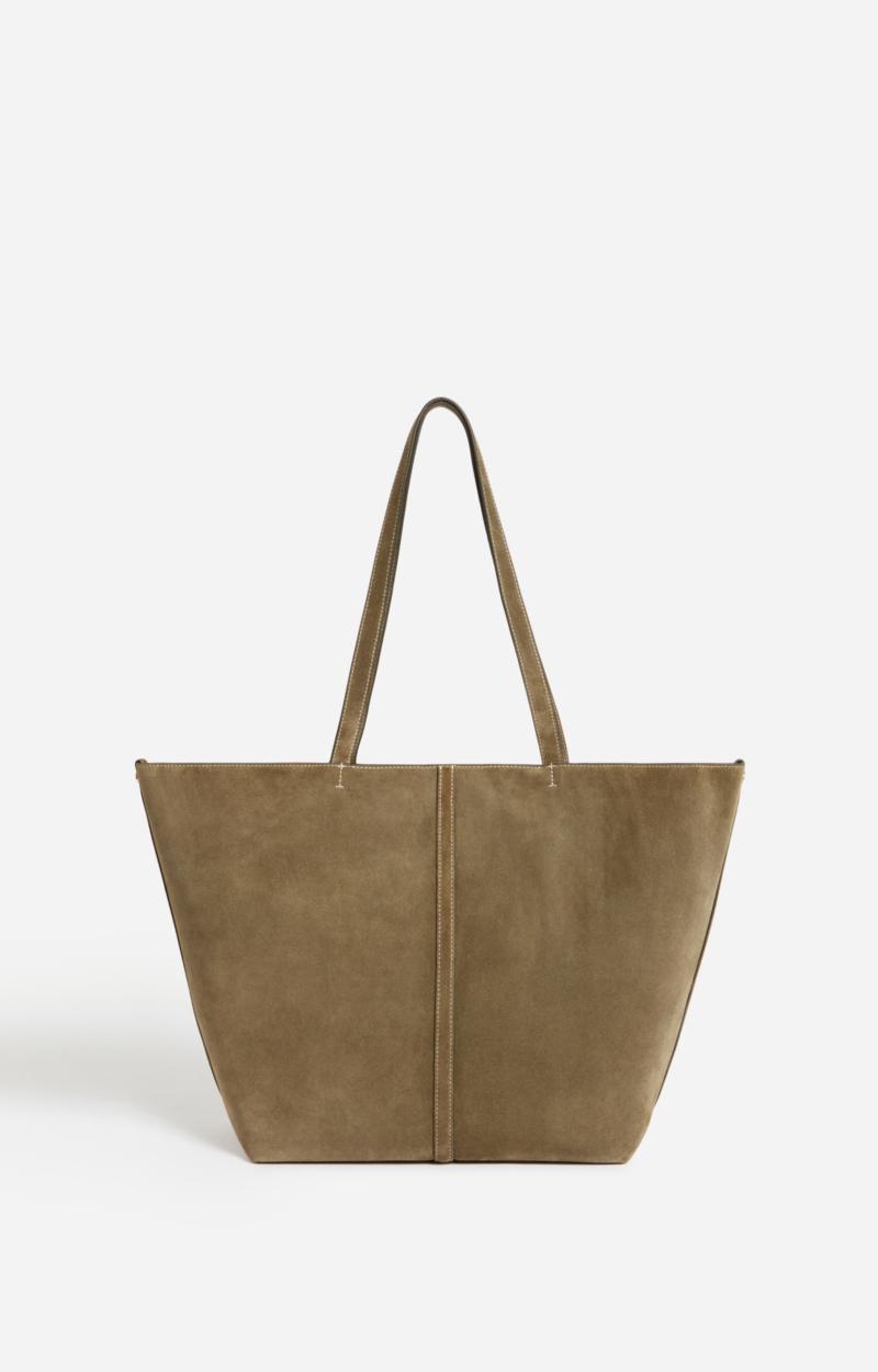 Vanessa Bruno Petit Cabas Daily En Cuir Velours