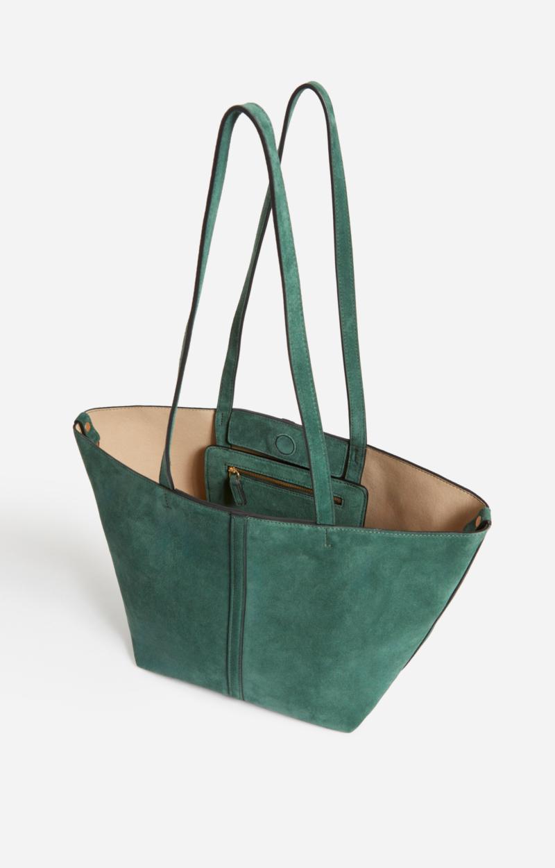 Vanessa Bruno Petit Cabas Daily En Cuir Velours