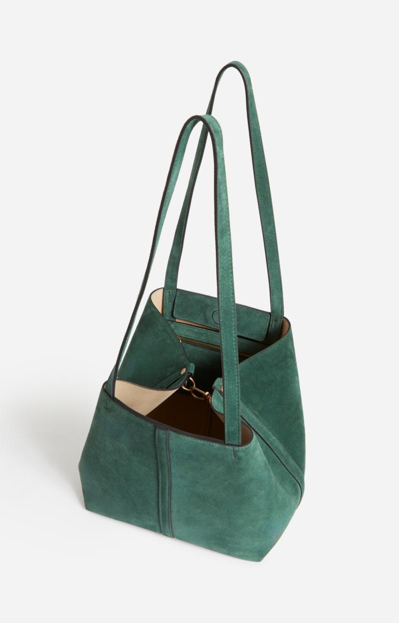 Vanessa Bruno Petit Cabas Daily En Cuir Velours