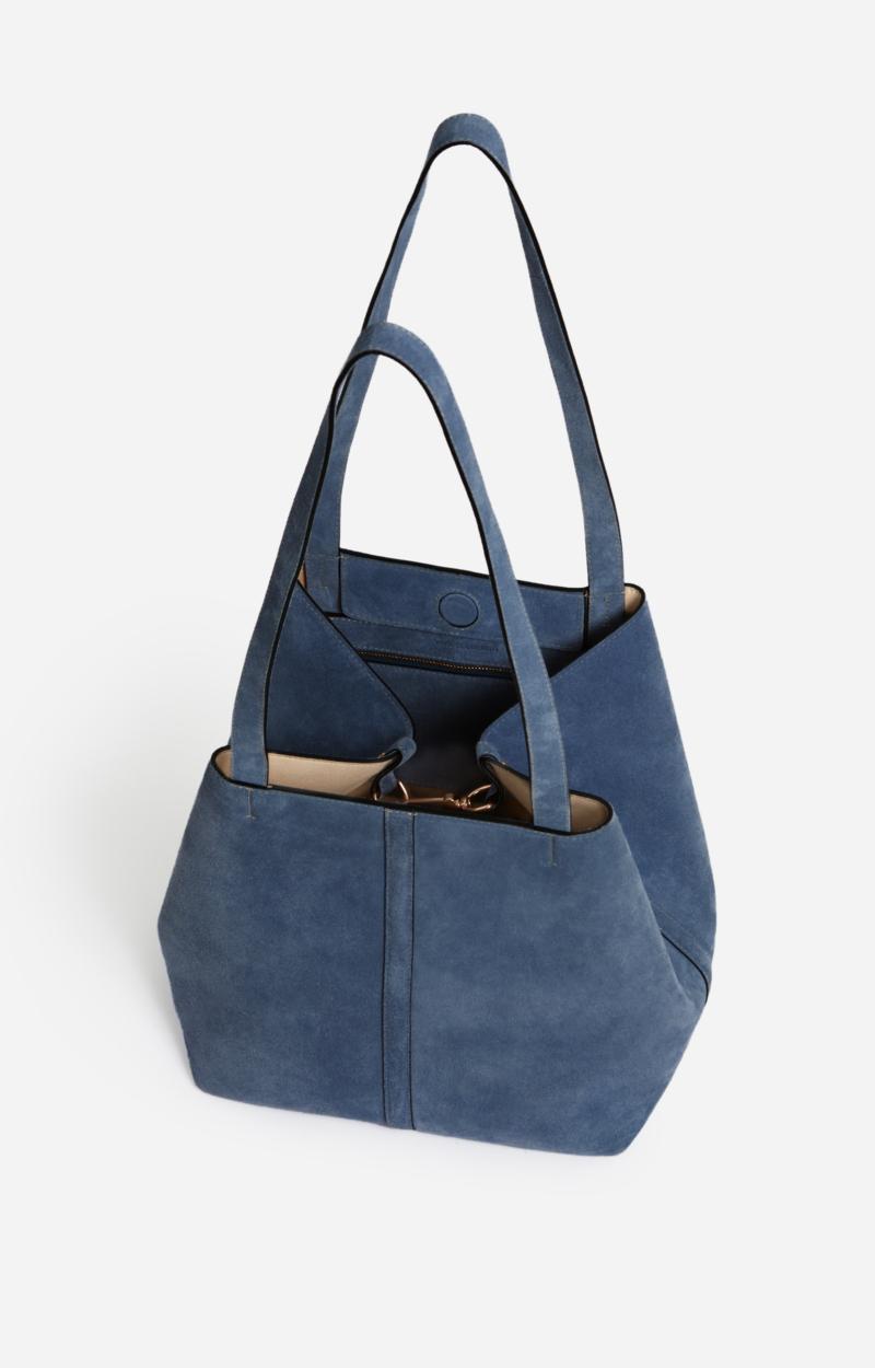 Vanessa Bruno Petit Cabas Daily En Cuir Velours