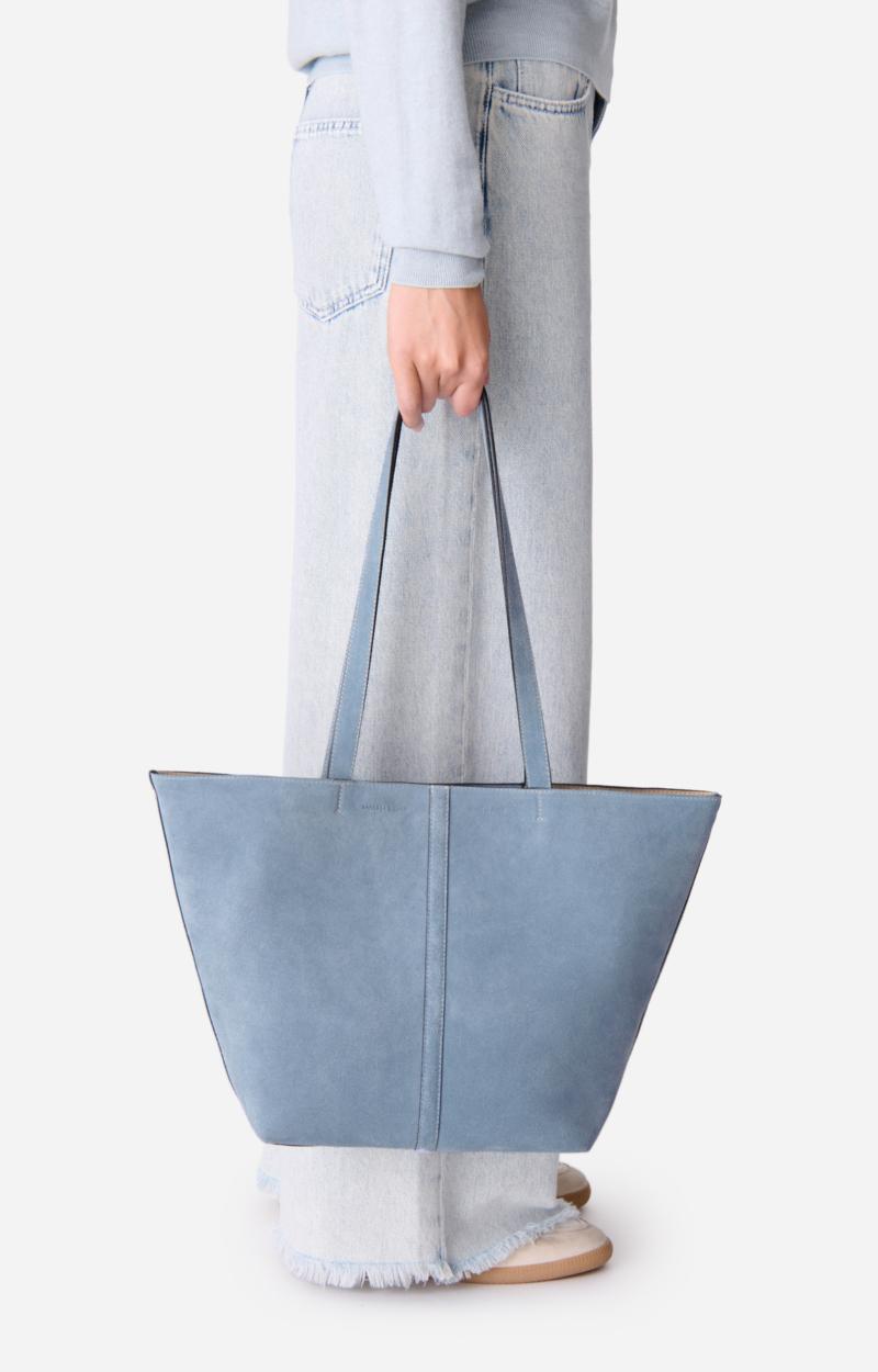 Vanessa Bruno Petit Cabas Daily En Cuir Velours