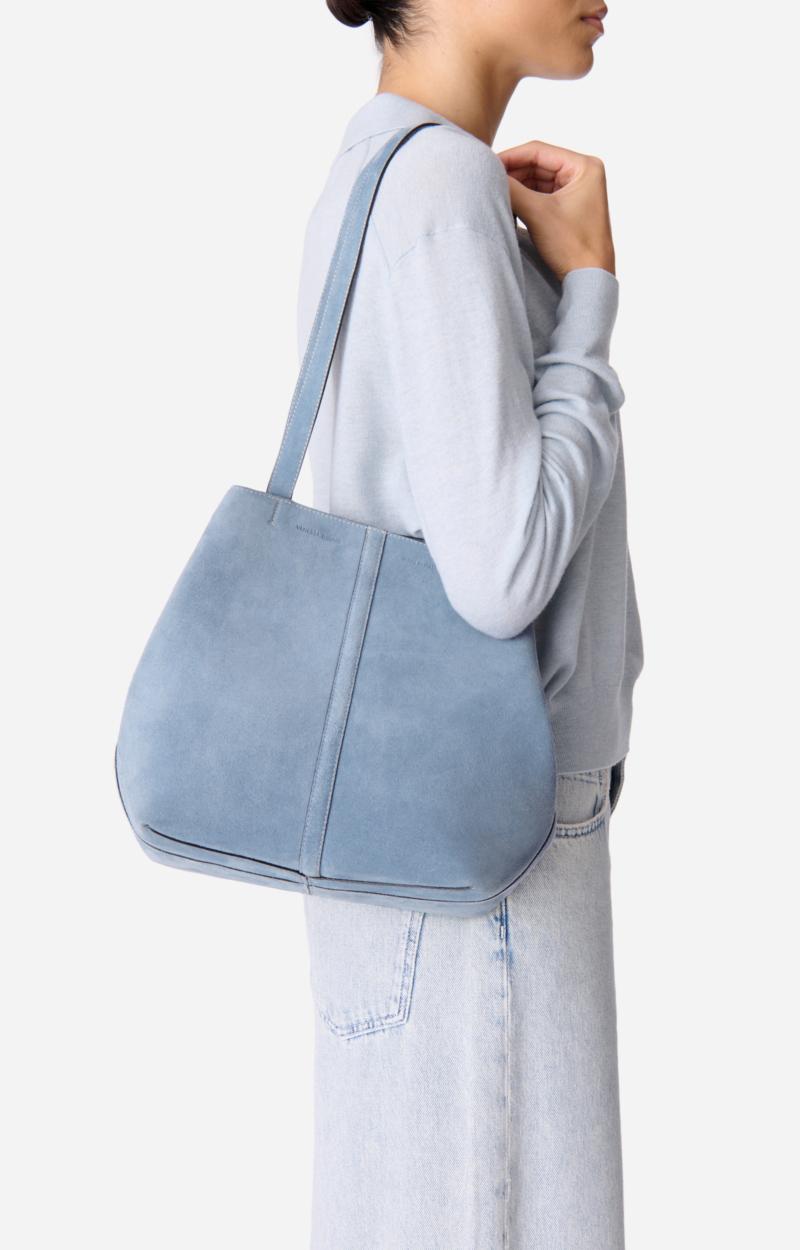 Vanessa Bruno Petit Cabas Daily En Cuir Velours