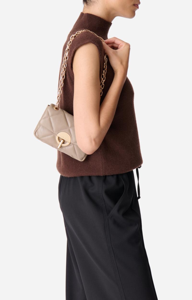 Vanessa Bruno Petit Sac Moon En Cuir Mat