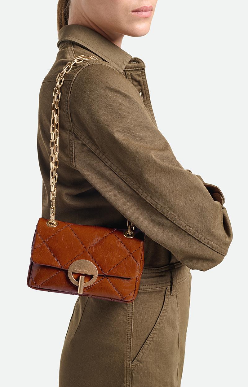 Vanessa Bruno Petit Sac Moon En Cuir