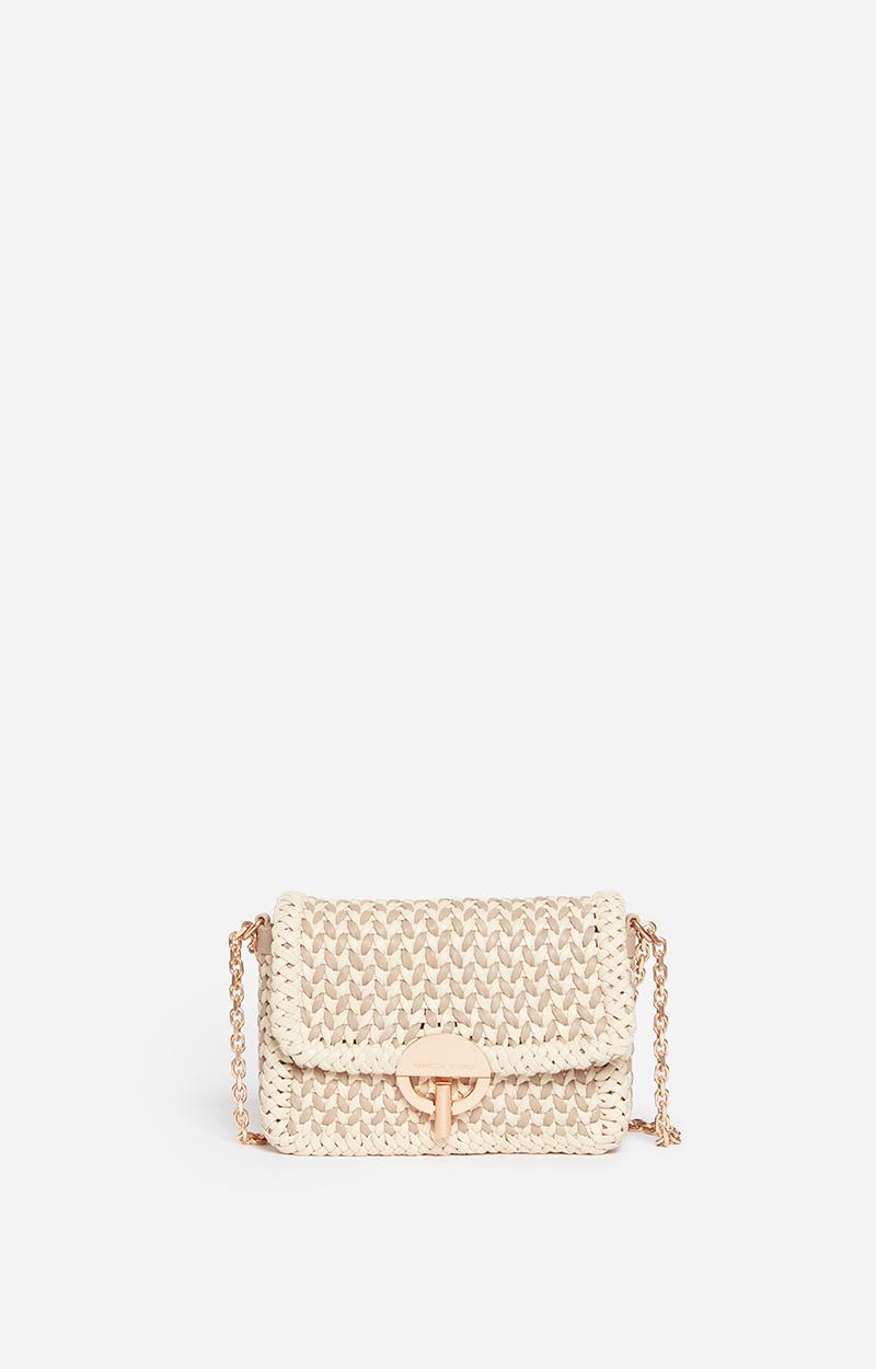 vanessa bruno Petit Sac Moon En Cuir Tressé