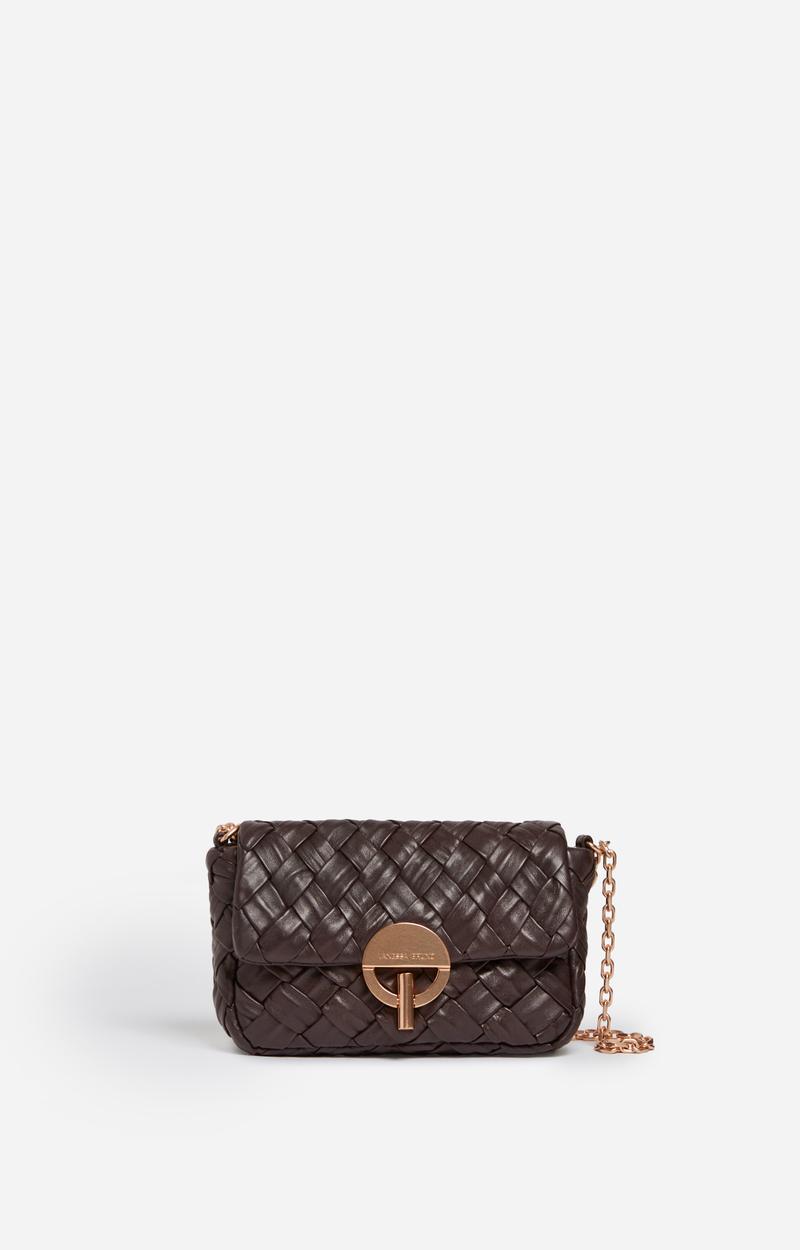 vanessa bruno Petit Sac Moon En Cuir Tressé