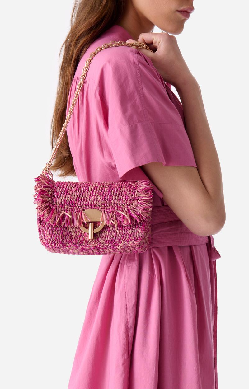 Vanessa Bruno Petit Sac Moon En Raphia