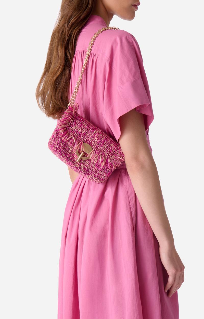 Vanessa Bruno Petit Sac Moon En Raphia