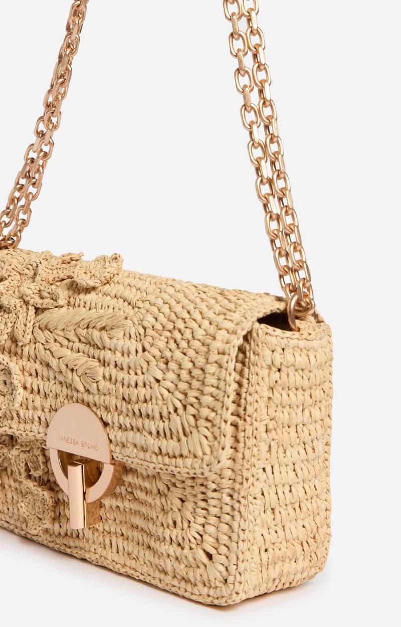 Vanessa Bruno Petit Sac Moon En Raphia