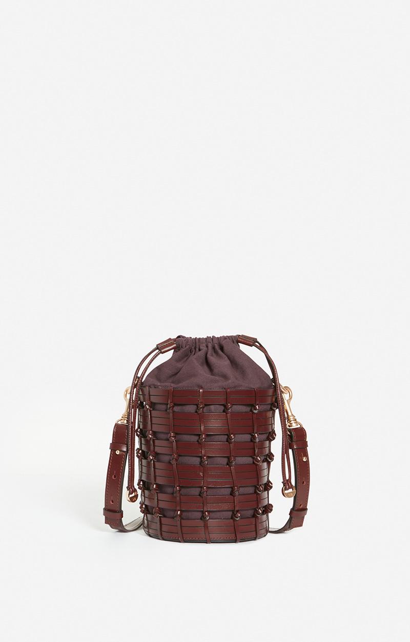 vanessa bruno Petit Sac Seau En Cuir Tressé