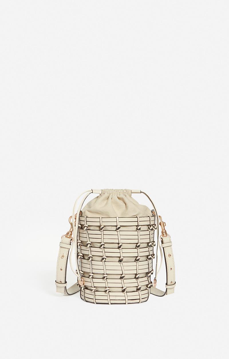vanessa bruno Petit Sac Seau En Cuir Tressé