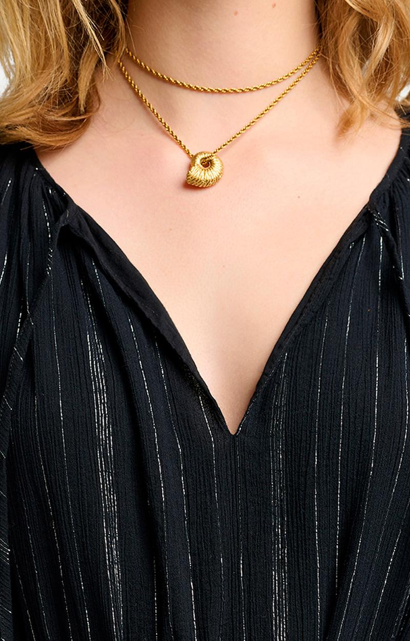 Vanessa Bruno Sautoir Coquillage Spirale