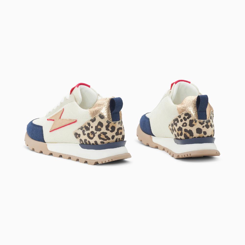 Vanessa Wu Baskets éclair Keira Blanc Et Marine à Semelle Running