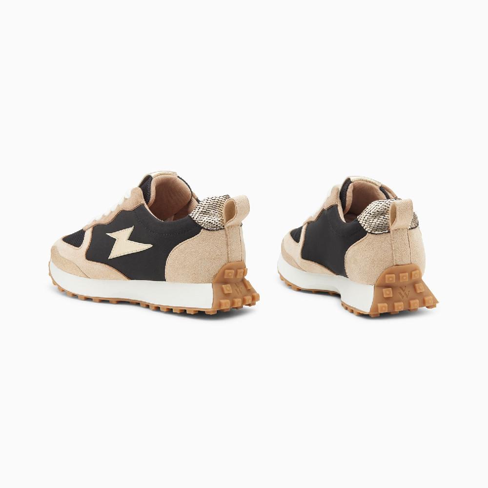 Vanessa Wu Baskets éclair Kezia Noires à Semelle Running