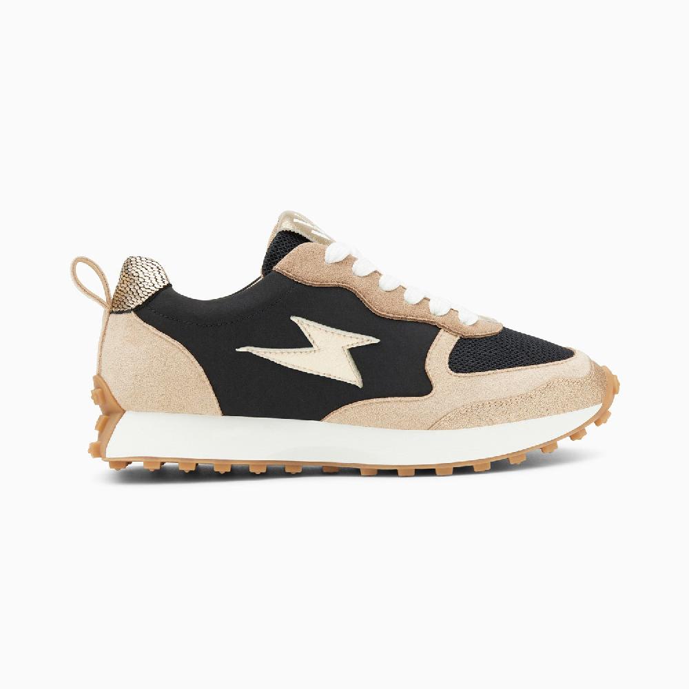 vanessa wu Baskets éclair Kezia noires à semelle running