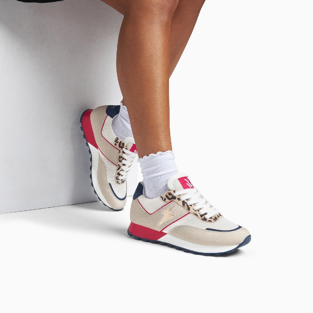 Vanessa Wu Baskets éclair Nicole Multicolores à Semelle Running