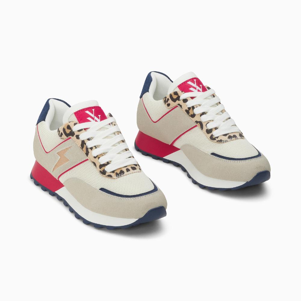 Vanessa Wu Baskets éclair Nicole Multicolores à Semelle Running