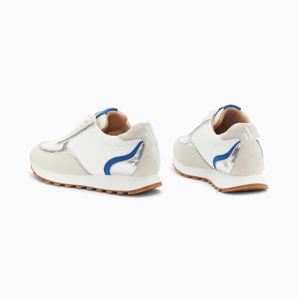 Vanessa Wu Baskets Lucie Gris Et Argent à Semelle Running