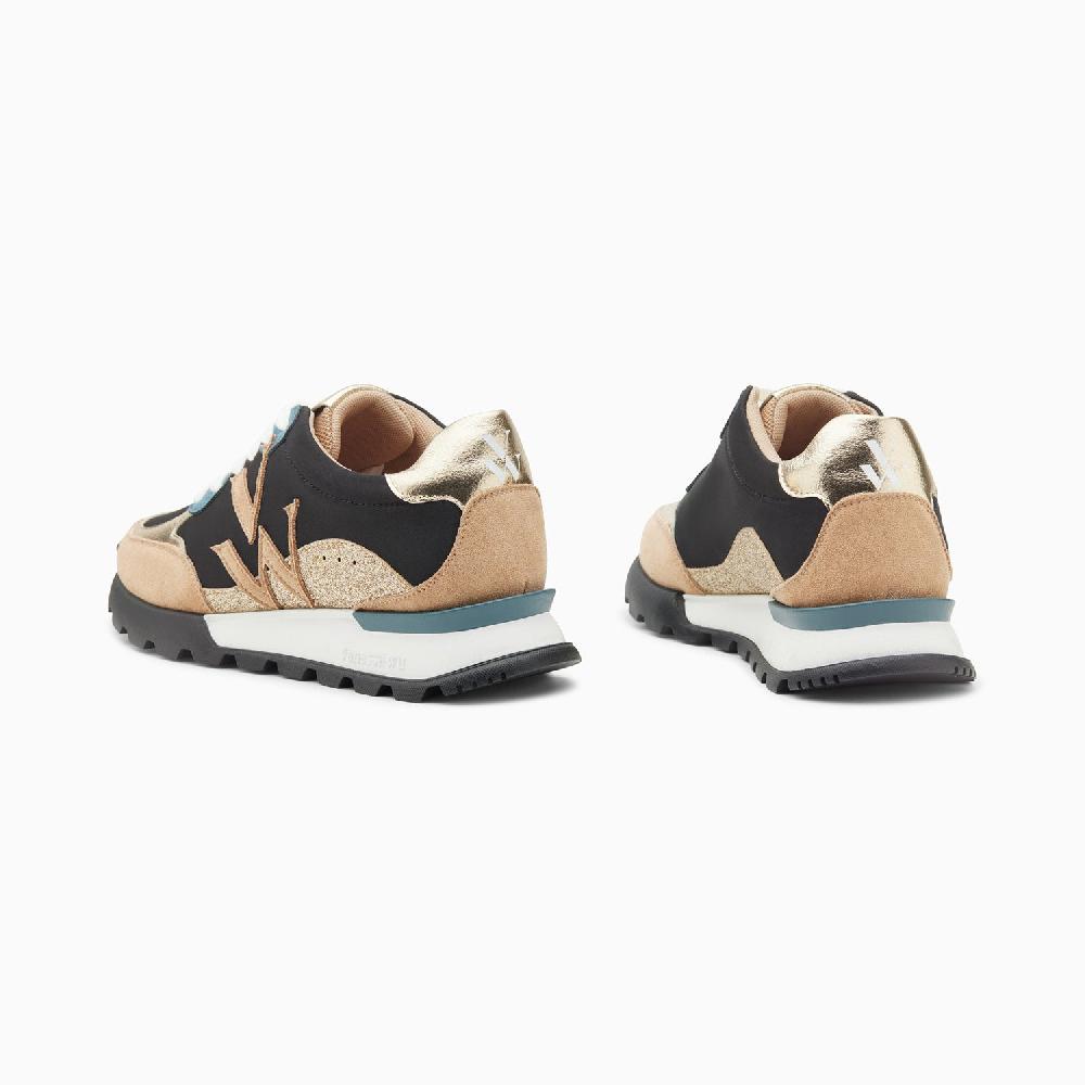 Vanessa Wu Baskets Monogramme Caterina Noir à Semelle Running