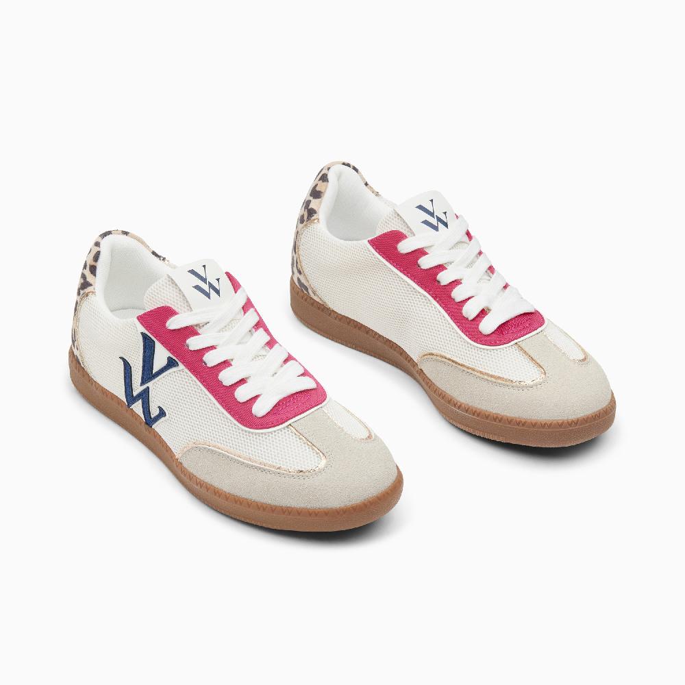 Vanessa Wu Baskets Monogramme Charlize Multicolores à Semelle Rétro