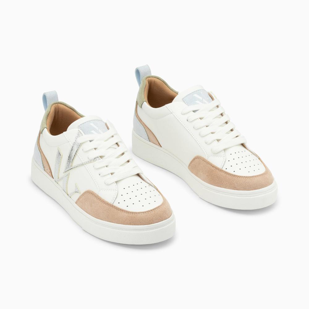 Vanessa Wu Baskets Monogramme Joyce Pastel Et Argent