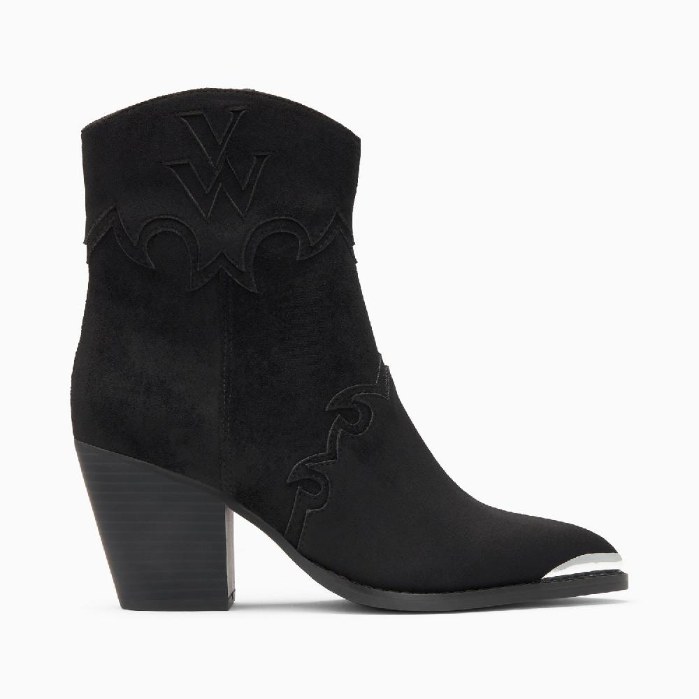 vanessa wu Bottines santiags Clotilde noires à talon