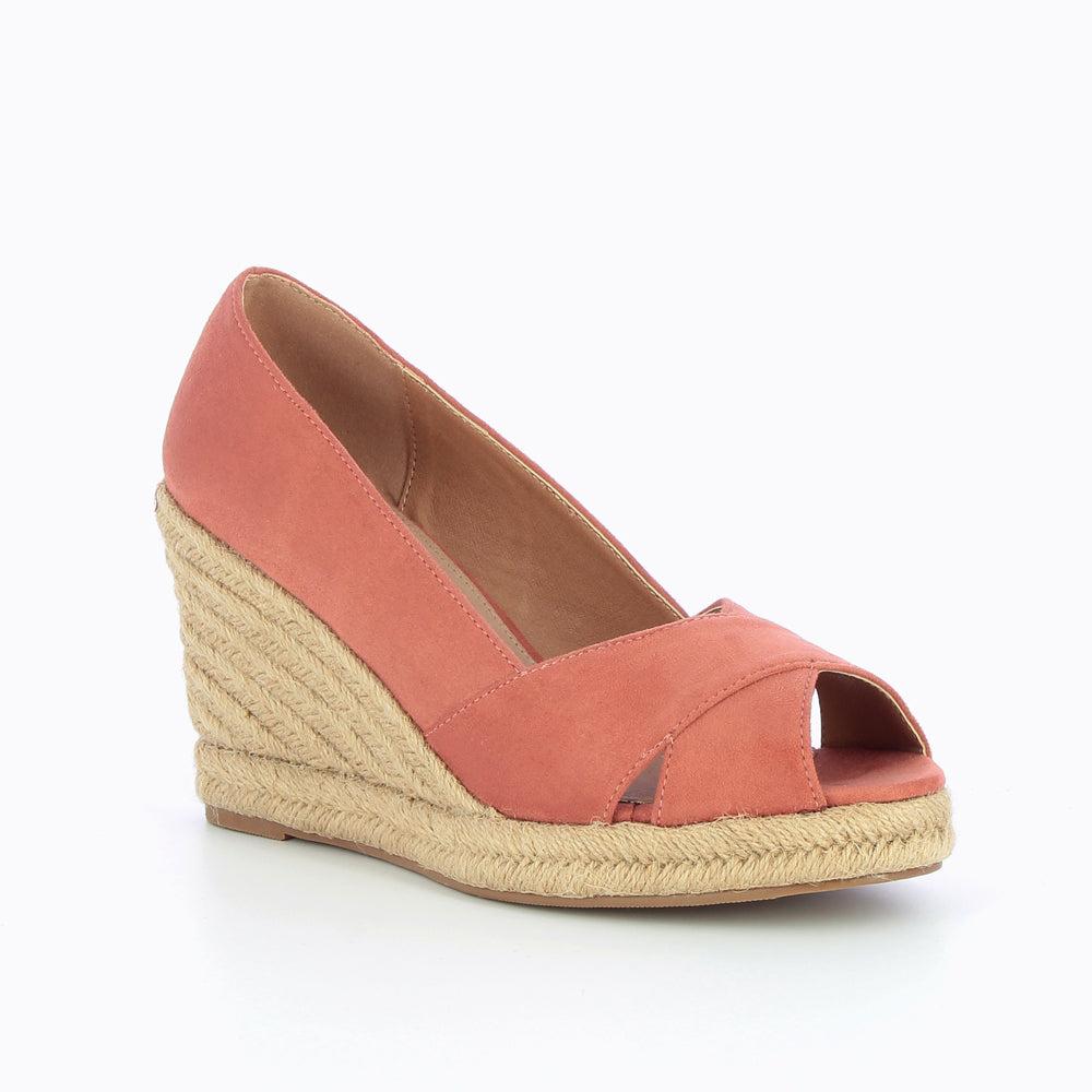 Vanessa Wu Sandales Compensées Peep-toe Milena Brique