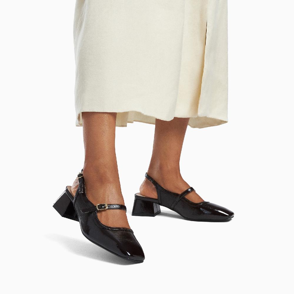 Vanessa Wu Babies Slingback Kate Noires à Talon