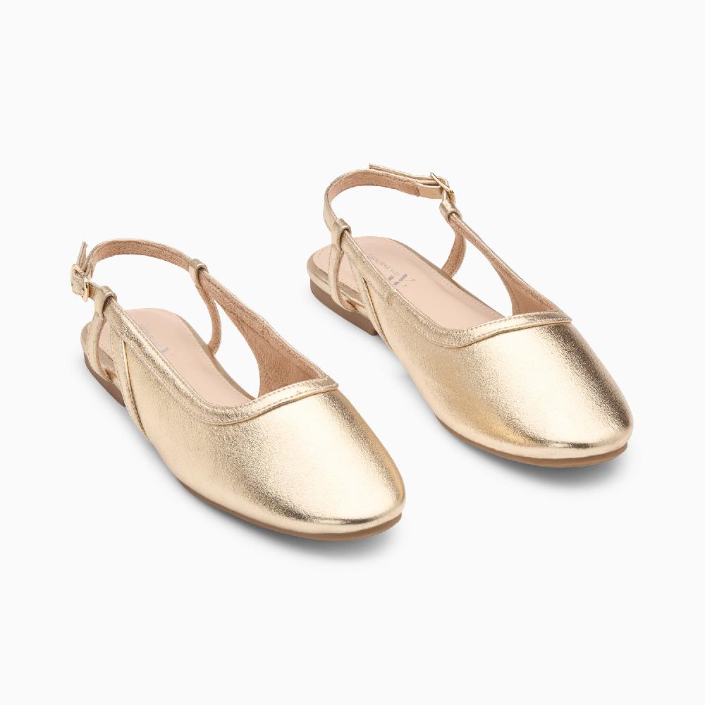 Vanessa Wu Ballerines Slingback Tina Or à Bride