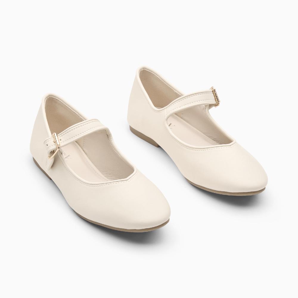 Vanessa Wu Ballerines Yaëlle Ivoire à Bride