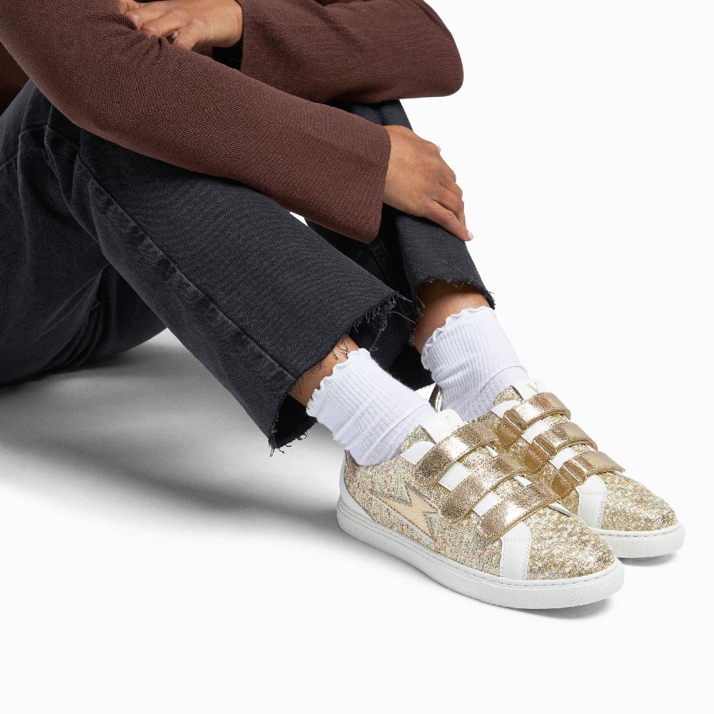 Vanessa Wu Baskets éclair Tracy Or à Scratchs