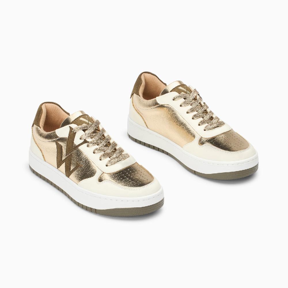 Vanessa Wu Baskets Monogramme Cidem Or Et Kaki