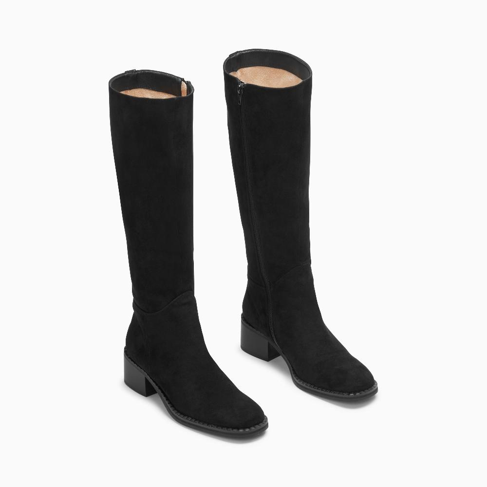 Vanessa Wu Bottes Irina Noires En Suédine