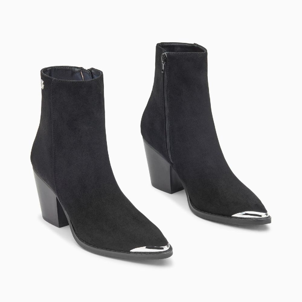 Vanessa Wu Bottines Santiags Jenn Noires à Talon