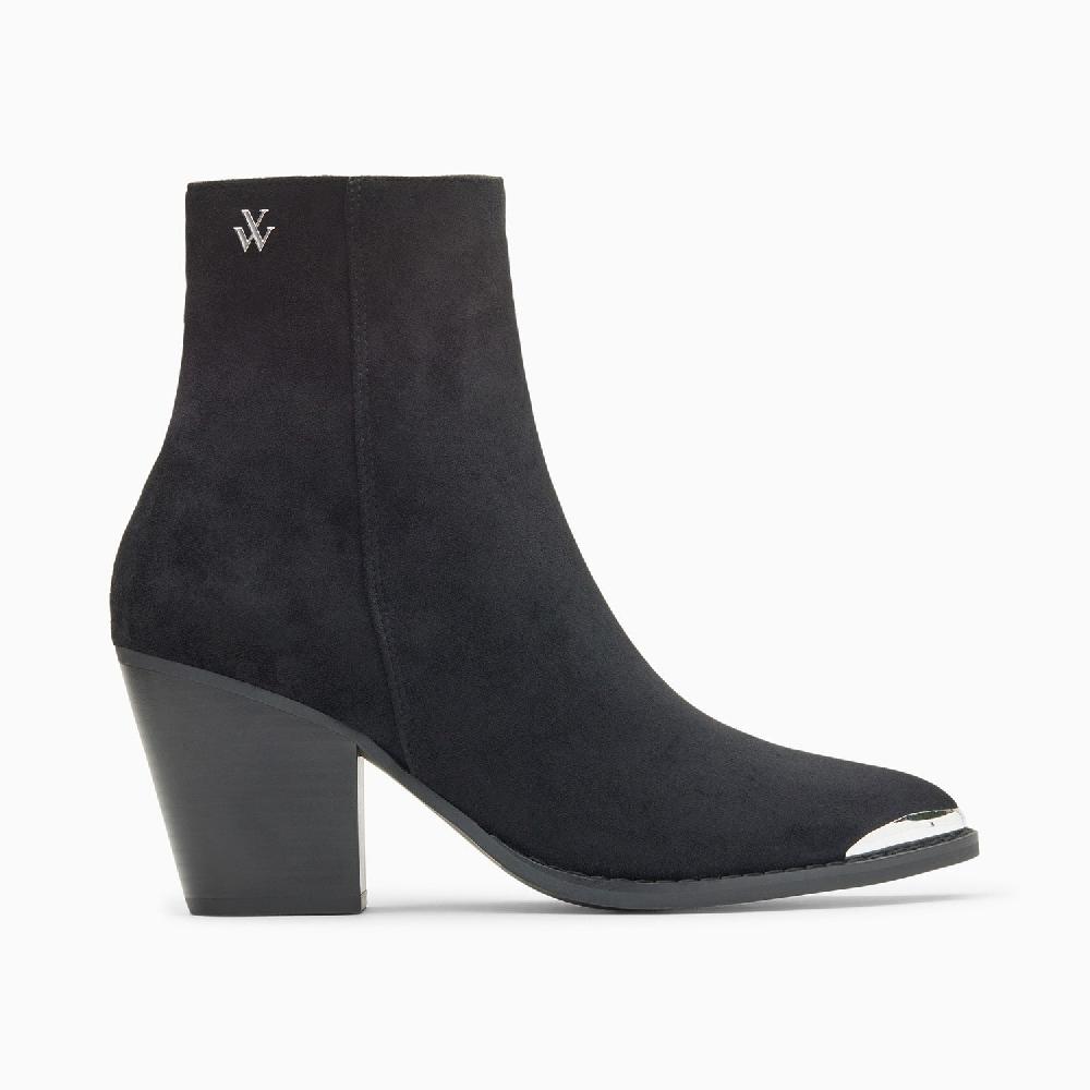 vanessa wu Bottines santiags Jenn noires à talon