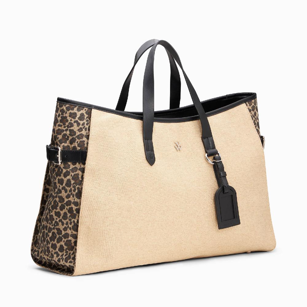 Vanessa Wu Cabas Oversize Bethany Beige Et Noir