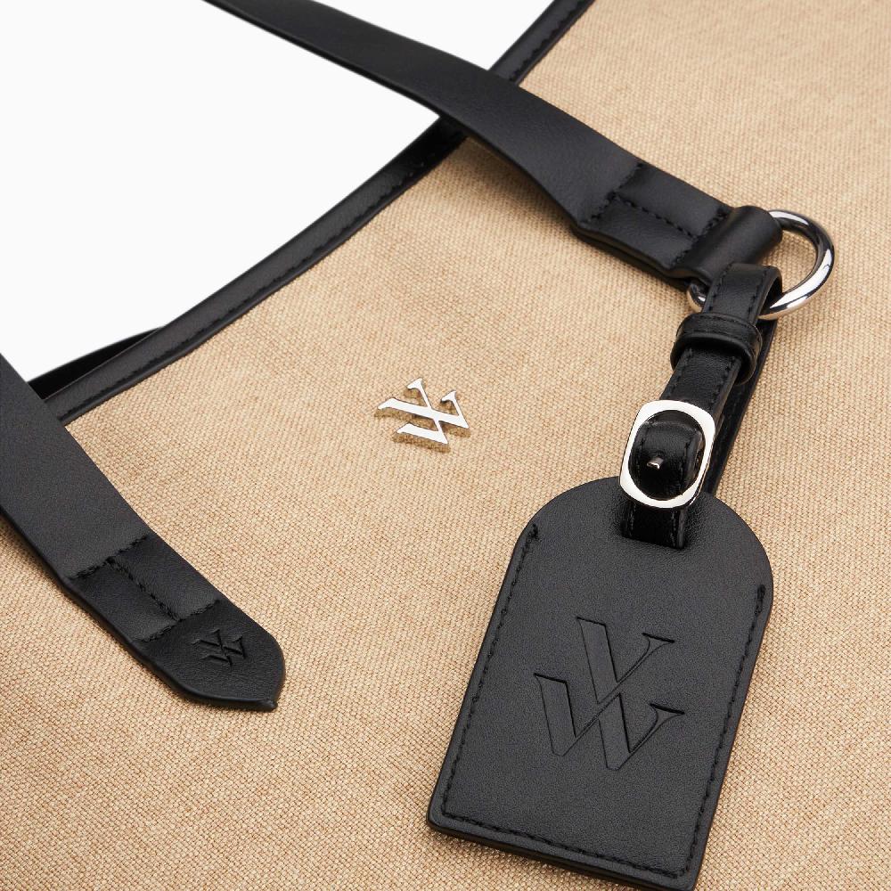 Vanessa Wu Cabas Oversize Bethany Beige Et Noir