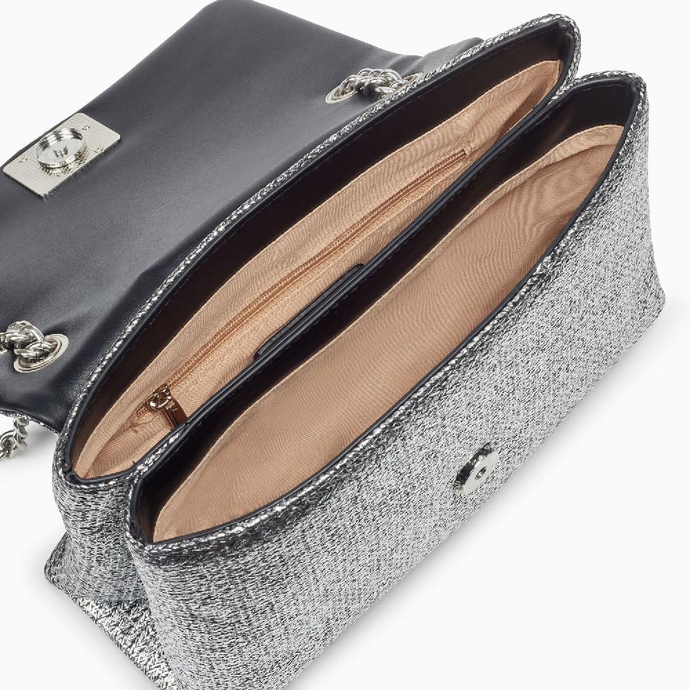 Vanessa Wu Sac à Main Naomi Argent à Chaîne