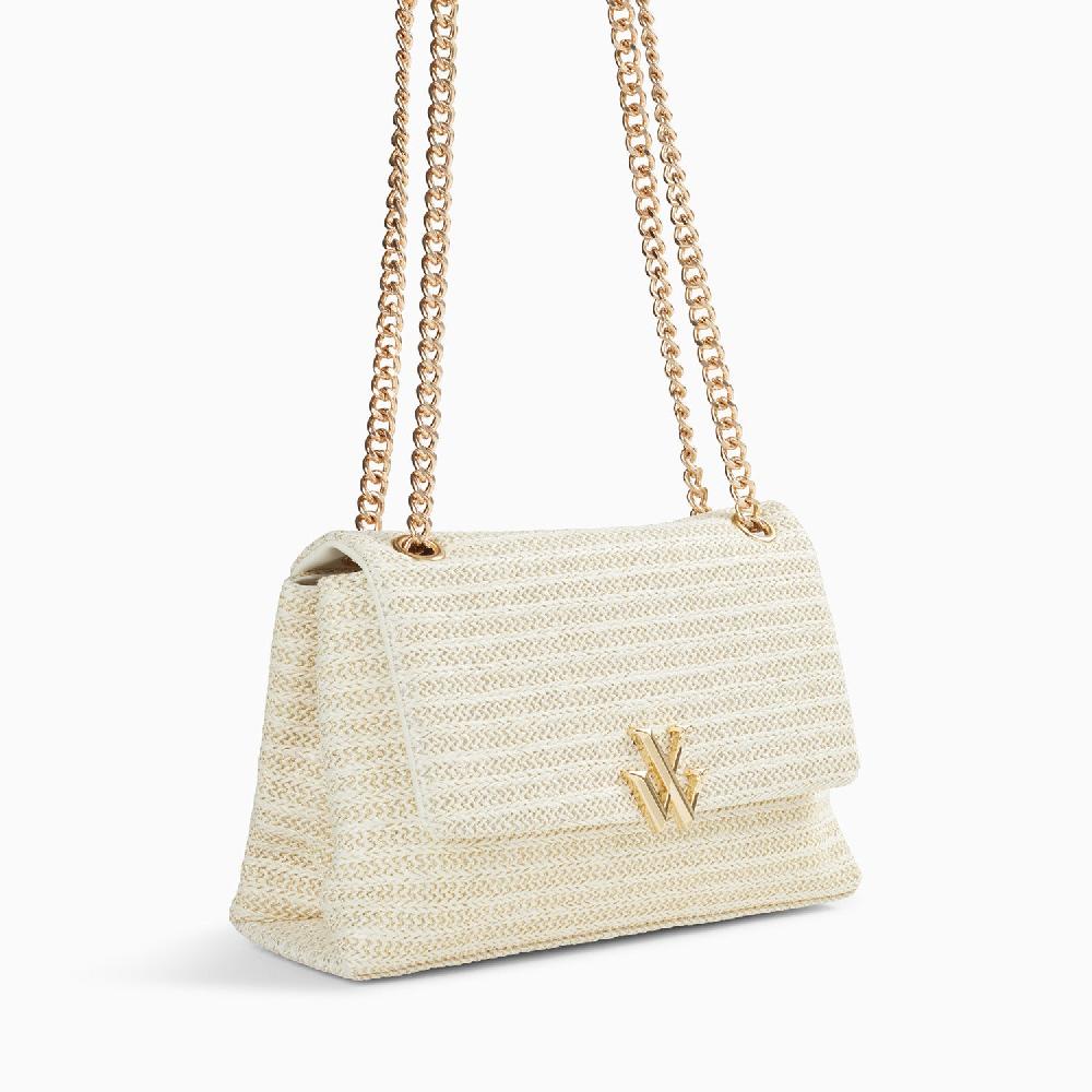 Vanessa Wu Sac à Main Naomi Ivoire à Chaîne