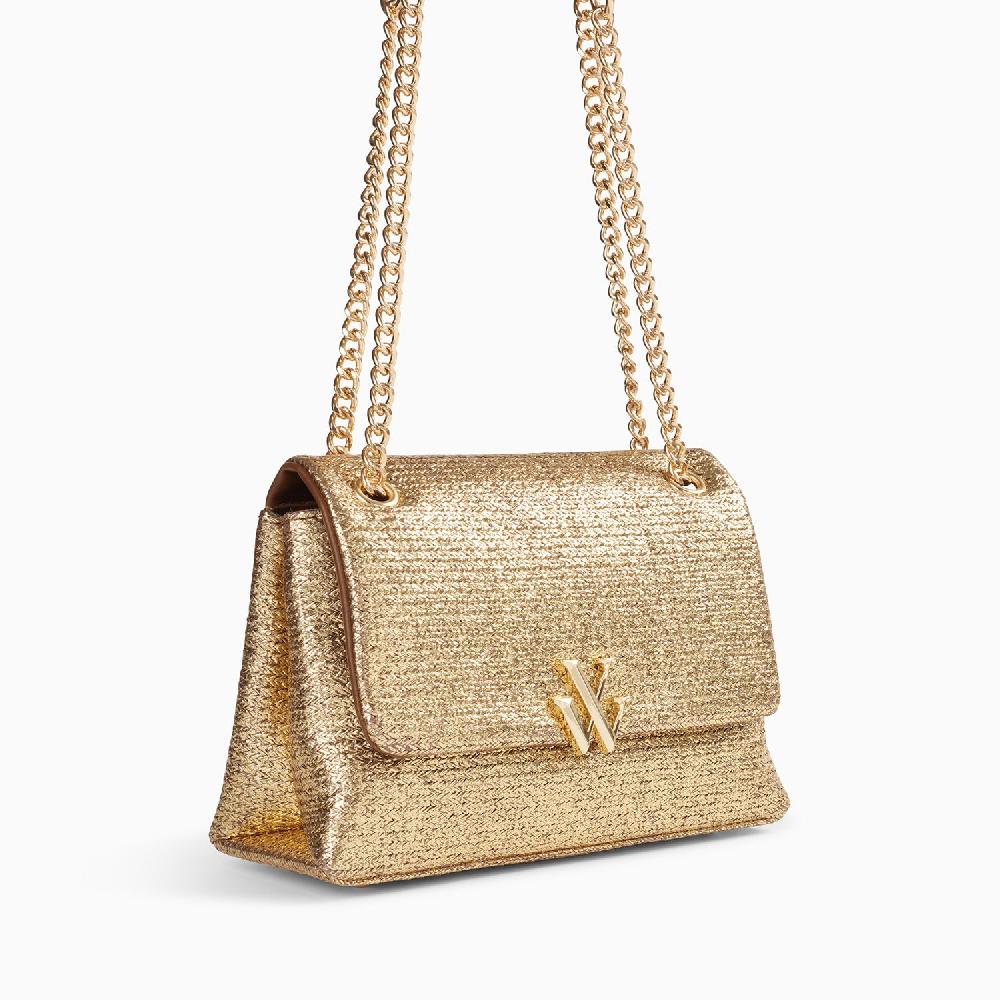 Vanessa Wu Sac à Main Naomi Or à Chaîne