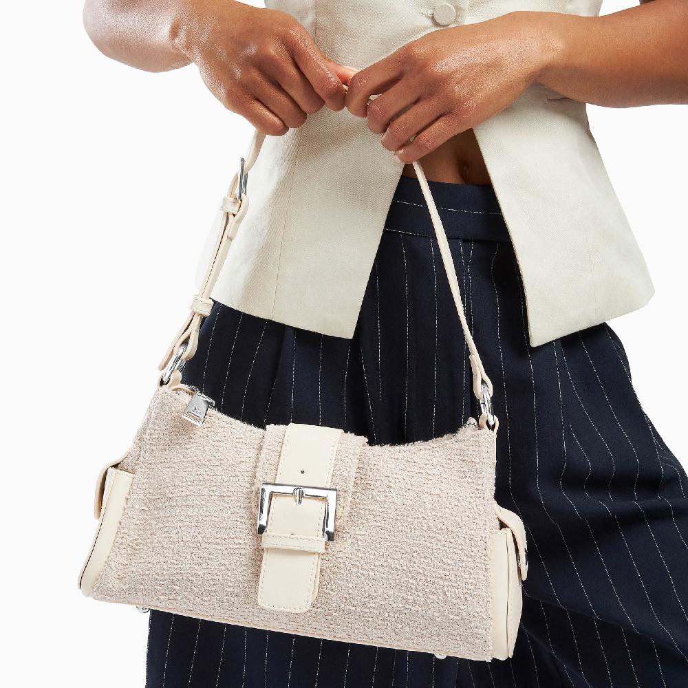 Vanessa Wu Sac Baguette Ruby Beige