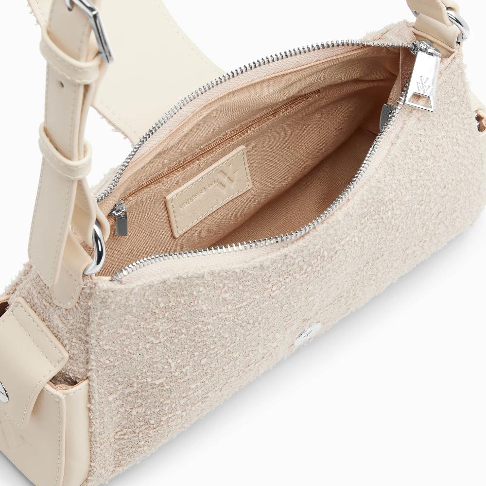 Vanessa Wu Sac Baguette Ruby Beige