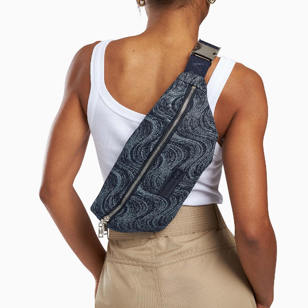 Vanessa Wu Sac Banane Lydie En Denim Bleu