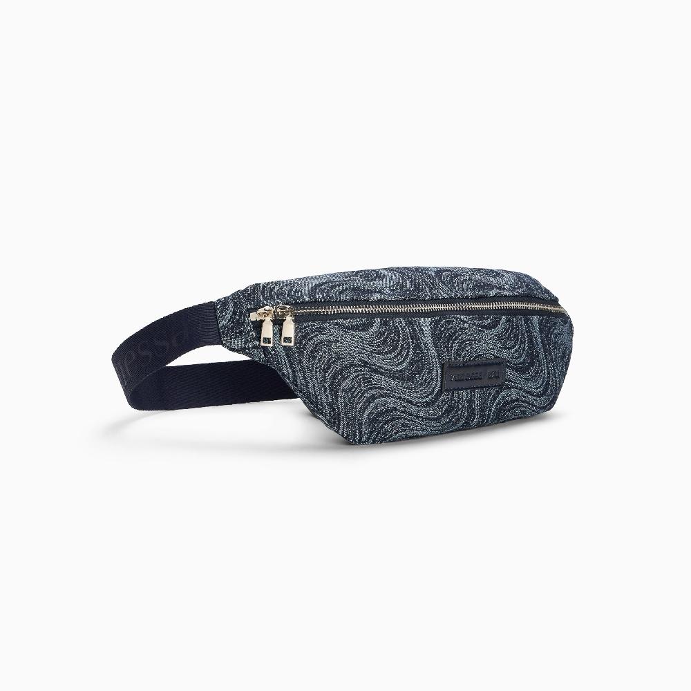 Vanessa Wu Sac Banane Lydie En Denim Bleu