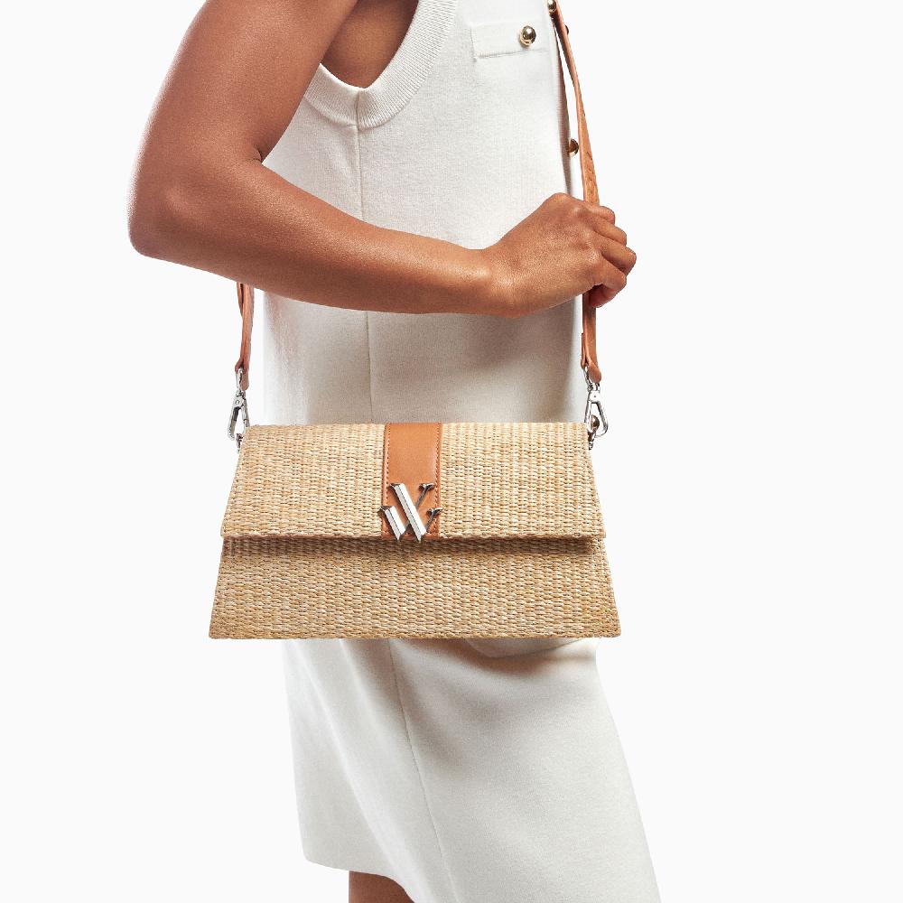 Vanessa Wu Sac Dalila Camel En Raphia